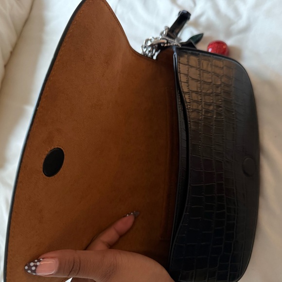 Coach shoulder bag with chain and cherry charm - Picture 2 of 3